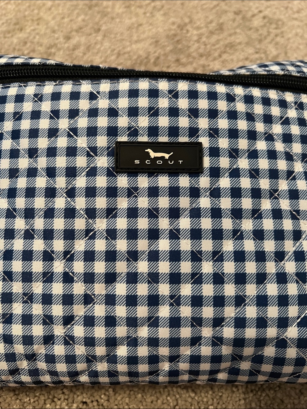 Scout Plus 1 Tote in Navy & White Gingham - Picture 3 of 3